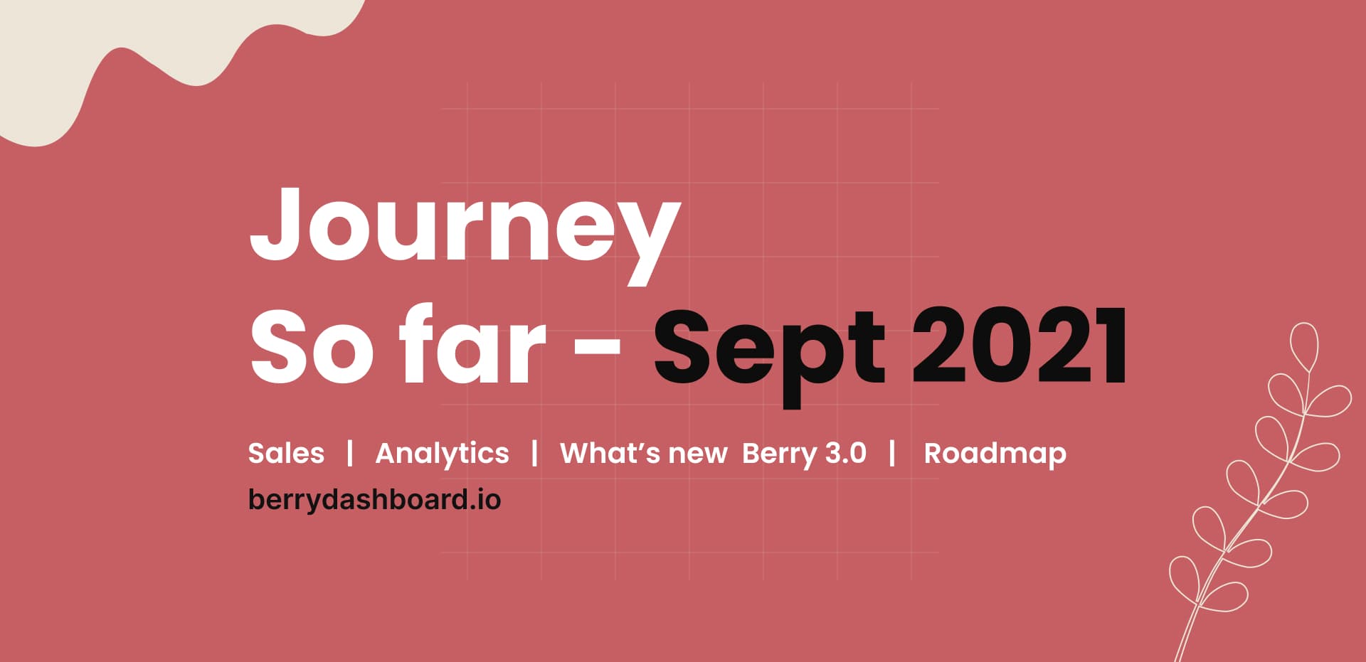 Journey So far - September 2021